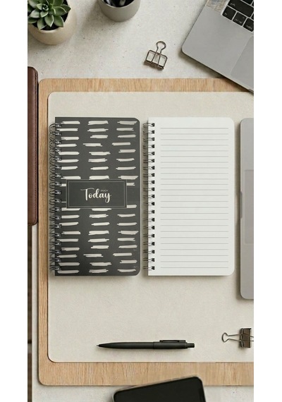 8 16 Cm 84 Yp.çizgili Spr.sert Karton Kapak Defter-today Model 4 Çok Renkli