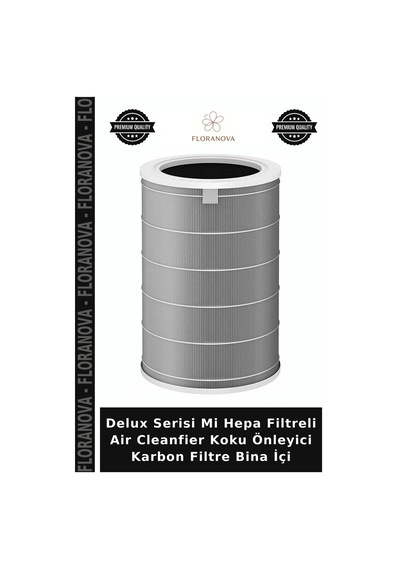 Delux Serisi Mi Hepa Filtreli Air Cleanfier Koku Önleyici Karbon Filtre Bina İçi