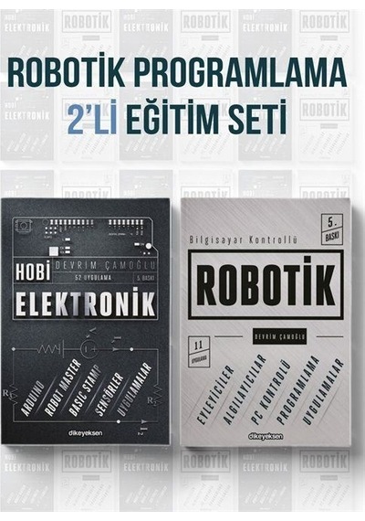 Robotik Programlama Eğitim Seti - 2 Kitap Takım - Devrim Çamoğlu - Dikeyeksen