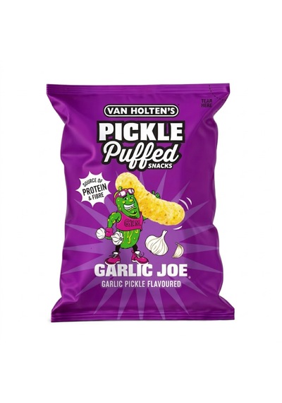 Van Holten's Pickle Puffed Snacks Garlic Joe 90g