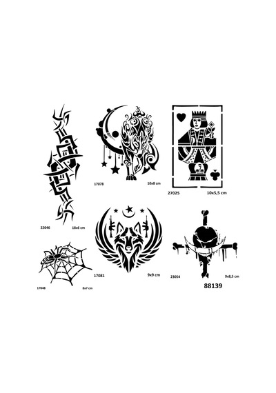 Tribal Şans Spray Tattoo İle Geçici Dövme Yapma Seti