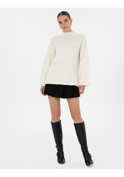 Pierre Cardin Kadın Ekru Kazak /triko 50310958-vr019 Ekru