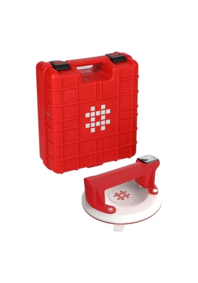 Shijing Tools P613 Şarjlı Hava Pompalı Dijital Vantuz - Cam Granit Seramik Ayna Taşıma Vantuzu