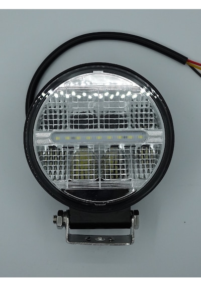 Beyaz Işık 24 Watt Siyah Yuvarlak Off Road Lambası