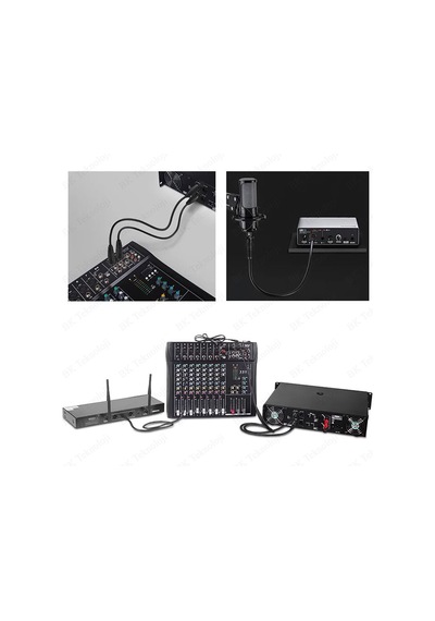3 Pin Xlr Erkek - Dişi Mikrofon Mikser Ses Uzatma Kablosu - 1 M