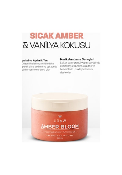 Uraw Amber Bloom Işıltı Veren Vücut Peelingi 200 ML