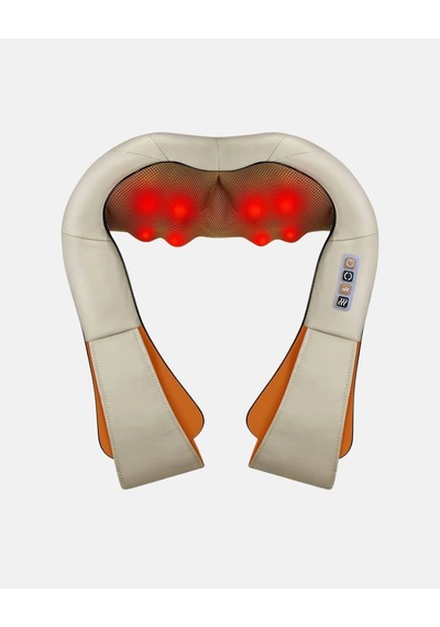 Ergonomik Ovmalı Masaj Aleti Isıtmalı, Yoğurmalı, Boyun Ve Bel Rahatlatıcı Masaj Makinesi Çok Renkli
