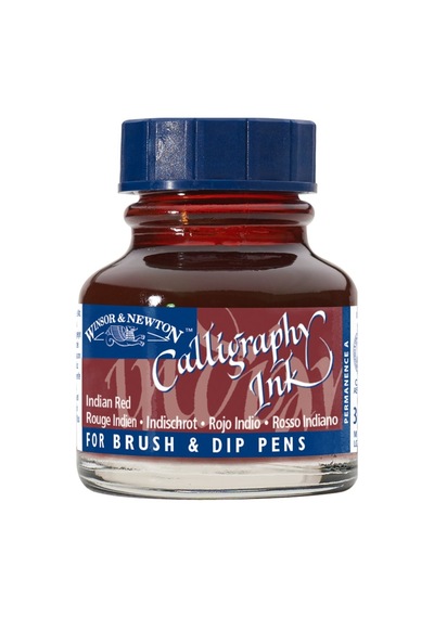 Winsor & Newton Kaligrafi Mürekkebi. 30Ml -  Indian Red 317