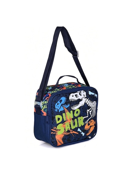 Dino Dinozor Beslenme Çantası Çocuk Öğrenci Okul Yemek Çantası Günlük Kullanım 22x22x10 Cm Çok Renkli