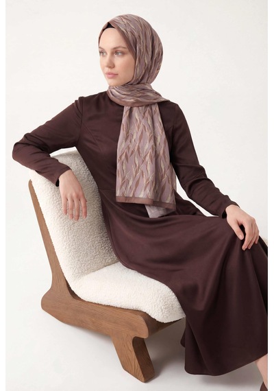 Silk Home Yaprak Desen Soluk Lila 75x195 Soft Şal Çok Renkli 83203687