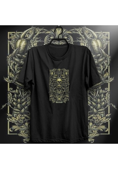 Stoned&Fame Yengeç Burcu Baskılı T-shirt SIYAH Siyah
