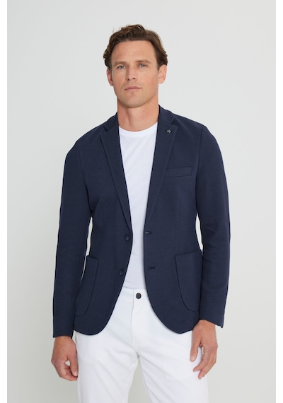 Altınyıldız Classıcs Erkek Lacı Yünlü Slim Fit Dar Kesim Mono Yaka Torba Cepli Blazer Ceket