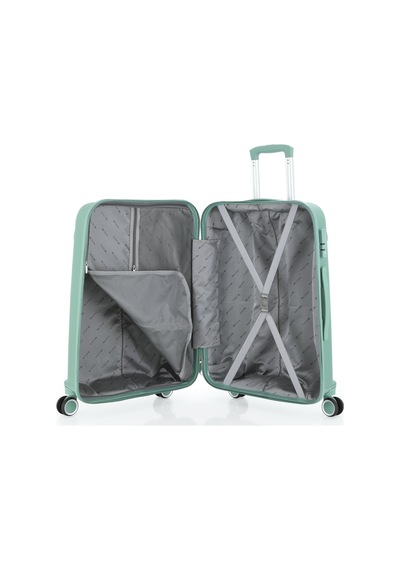 Mçs Polipropilen 3lü Valiz Seti Orta & Kabin & Makyaj V376 S23sy1000052-set 10426 Su Yeşili