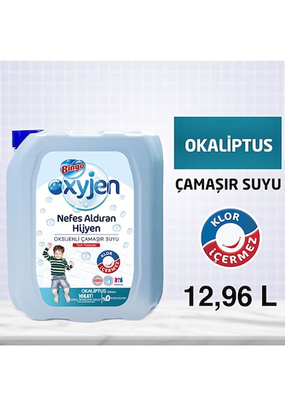 Bingo Oksijen Çamaşır Suyu 3,24 Lt Okaliptus 4'lü Diğer
