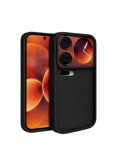 Mi 17 Pro Max Uyumlu Kamera Çıkıntılı Mat Silikon Telefon Kılıfı Siyah