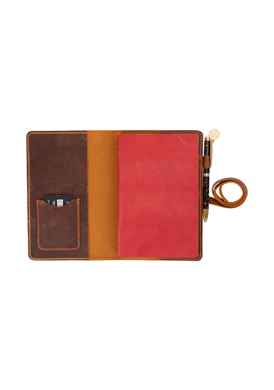 Bloom Scribe Wrap Moccasin A5 Hakiki Deri Defter Kılıfı