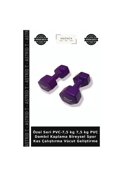 Özel Seri Pvc-7,5 Kg 7,5 Kg Pvc Dambıl Kaplama Bireysel Spor Kas Çalıştırma Vücut Geliştirme