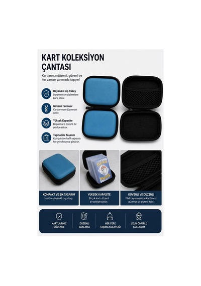 Cantex Tech Futbolcu Oyun Karti 75 Adet 25 Gold- 25 Sılver- 25 Black Series Pocket Esnek Kırılmaz Parlak Kart + Çanta