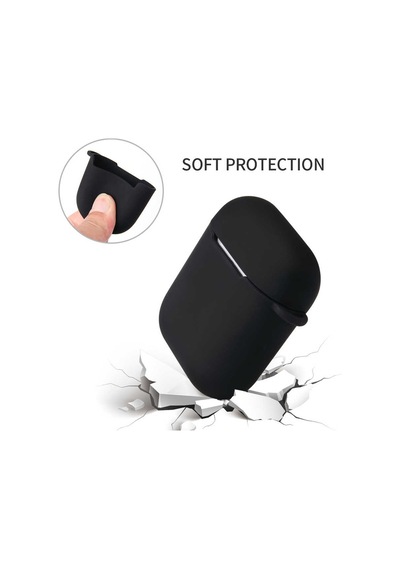 Apple AirPods Uyumlu Kılıf Zore Airbag 11 Silikon Lacivert