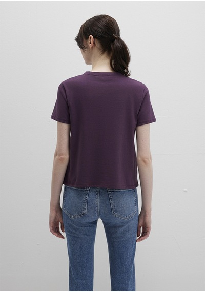 Mavi - Mor Basic Tişört 1613536-70635 Mor