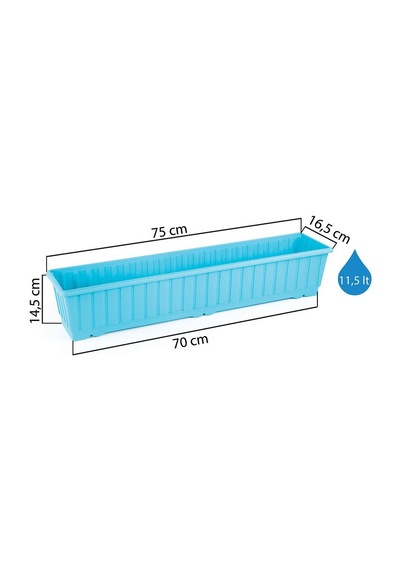 Serinova Büyük Balkon Saksı 11.5 Lt 33336858
