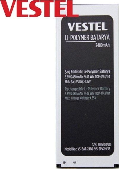 Senalstore Vestel Uyumlu Venüs V3 5570 Pil Batarya 2480mah İthal