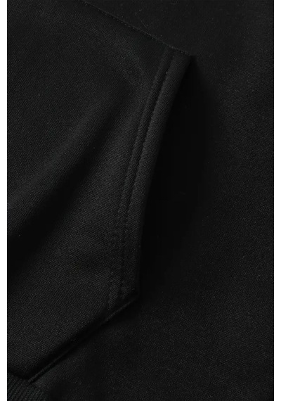 Uyguntarz Starry Sky Baskılı Unisex Oversize Sweatshirt siyah