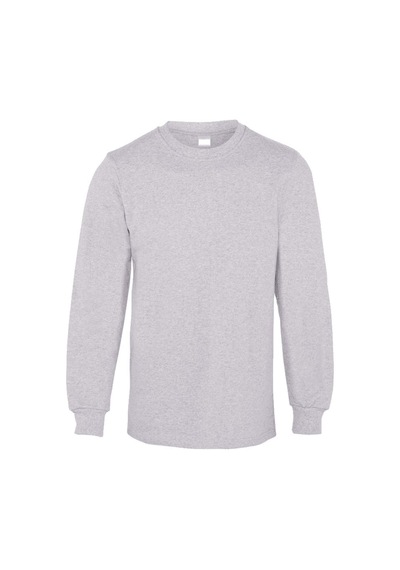 Kant 2 İplik Bisiklet Yaka Sweatshirt Gri Çok Renkli