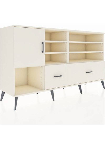 Kronos Konsol 8 Raflı 2 Çekmeceli Tek Kapaklı 176x59x99 Aytaşı-a Aytaşı-aytaşı