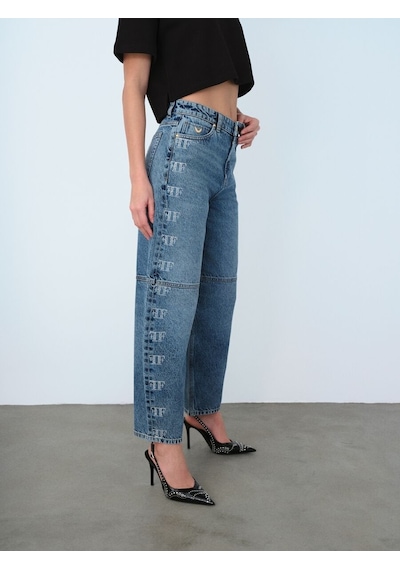 LOFT Balloon Balloon Fit Kadın Pantolon Lf2040335 Q1.v1 Denim