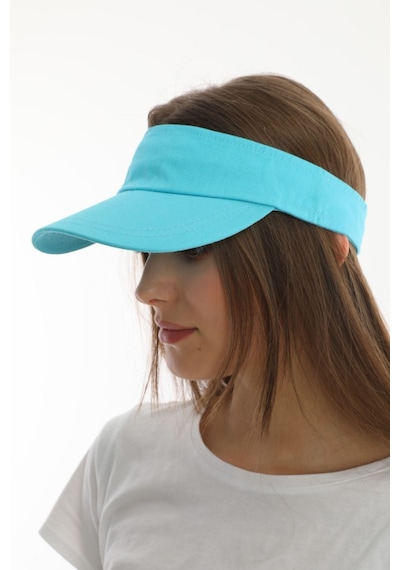 Uv Koruyuculu Unisex Siperlikli Turkuaz Şapka Turkuaz