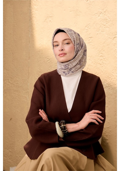 Silk Home Soft Eşarp 73099-06 Vizon, Bej, Pastel Mor