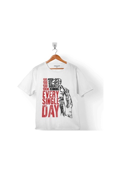 One Punch Man 10 Km Every Day Logo 4 Çocuk Tişört 001