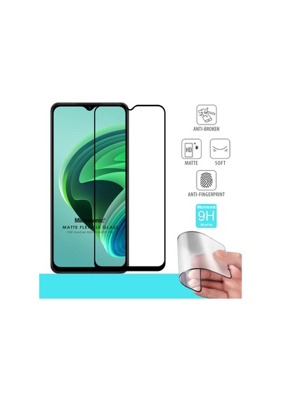 Microsonic Xiaomi Redmi Note 11e Seramik Matte Flexible Ekran Koruyucu Siyah