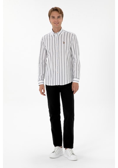 U.s. Polo Assn. Erkek Lacivert Gömlek Desenli 50308318-vr033 Lacivert