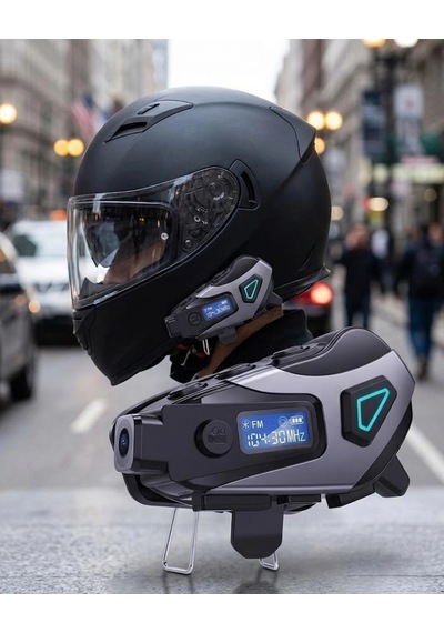 Motosiklet Kask Bluetooth Kulaklık Uzun Pil Ömrü Kamera Ve Sesli Komut Destekli 70740652