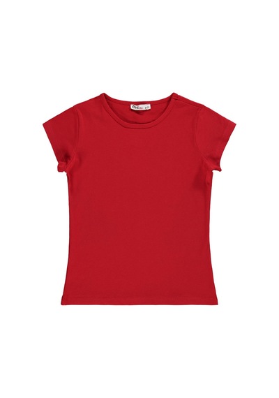 Civil Girls Basic 6-9 Yaş Tişört - Kırmızı