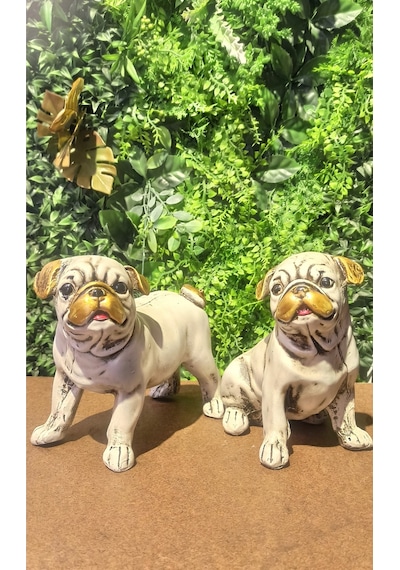 2'li Pug Köpek Biblosu