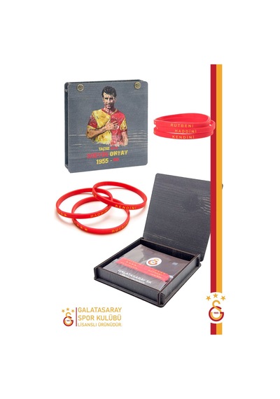 Galatasaray Lisanslı Silikon Yetişkin Bileklik M.o. Baskı Kutulu 001