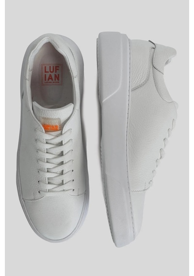 Lufian Tommy Erkek Deri Sneaker Ayakkabı Beyaz Beyaz
