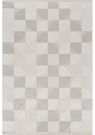 Woolhome Rozali 6004 Gri Akrilik Modern Salon Halısı Gri