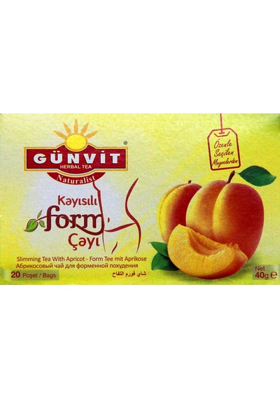 Günvit Kayısılı Form Çayı Süzen Poşet 20 x 2 G