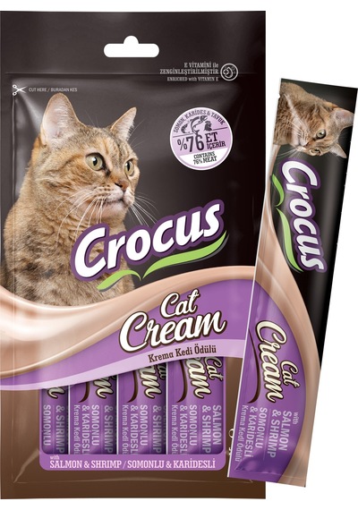 Crocus - 995 - Somonlu Ve Karidesli Krema Kedi - Csmo-tex - Ödülü 4x15g