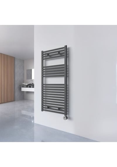 400x800 Termostatlı Antrasit Elektrikli Havlupan Radyatör Isıtıcı 1. Kalite On Off Düğmeli