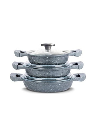 Thermoad Granit Döküm Sahan Set Gri