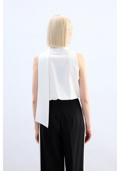 Sateen Dantel Detaylı Bodysuit Bluz - Ekru-136766 Ekru Sateen Dantel Detaylı Bodysuit Bluz - Ekru-136766 Ekru