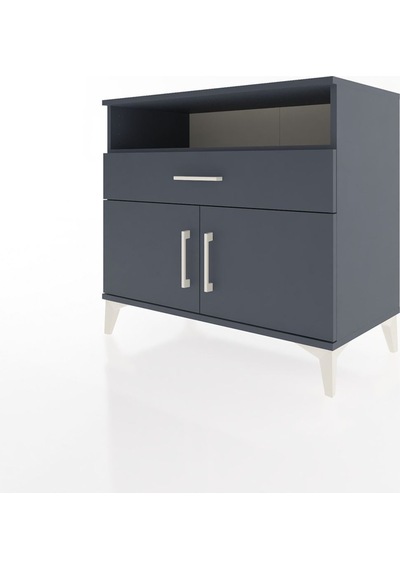 Hyperion Şifonyer 2 Raflı Tek Çekmeceli 2 Kapaklı 88x44x80 Antrasit-antrasit Antrasit Hyperion Şifonyer 2 Raflı Tek Çekmeceli 2 Kapaklı 88x44x80 Antrasit-antrasit Antrasit
