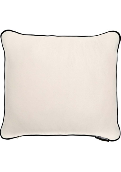 Biyeli Kırlent Yastık Kılıfı Ekru Rengi 45x45
