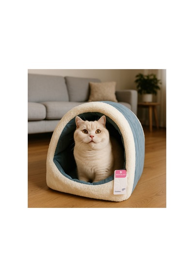 Turkuaz Yumuşak Rahat Kedi Evi
