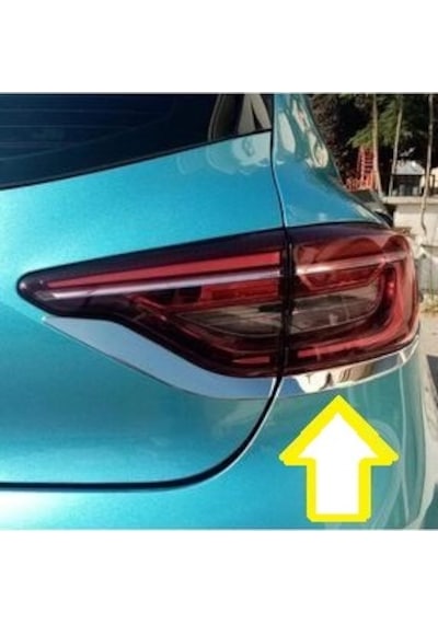 Ebal Otomotiv Renault Clio 5 Arka Görünüm Krom Seti 2019 ve Sonrası 7 Parça